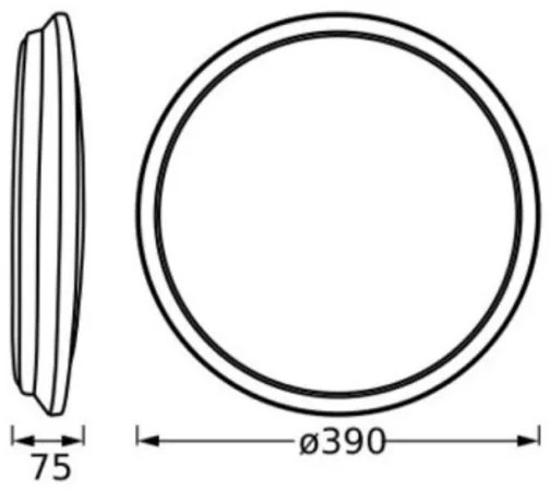 Ledvance - LED Stropné svietidlo ORBIS DUBLIN LED/24W/230V pr. 39 cm