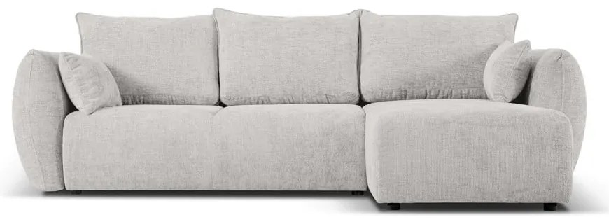 Svetlosivá rohová pohovka (pravý roh) Matera – Cosmopolitan Design