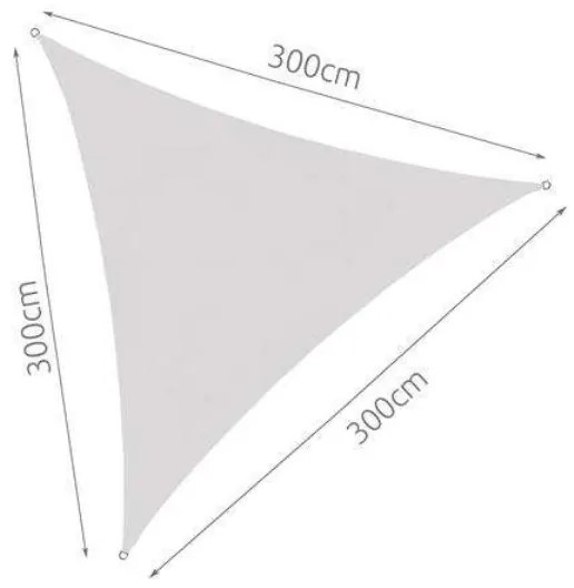 Tieniaca plachta celta trojuholník 3m 10183