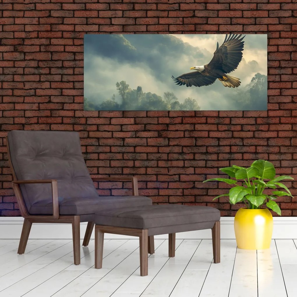 Obraz - Letiaci orol (120x50 cm)
