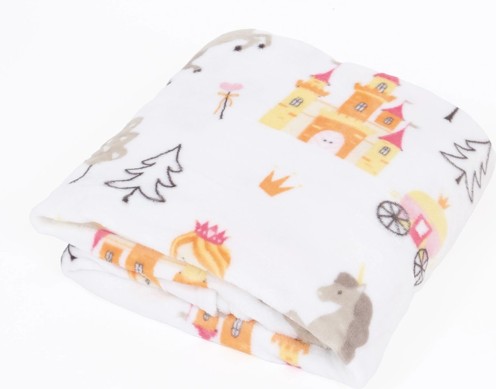 Detská deka do postieľky mikroplyš Exclusive 80 × 100 cm – Kúzelné kráľovstvo