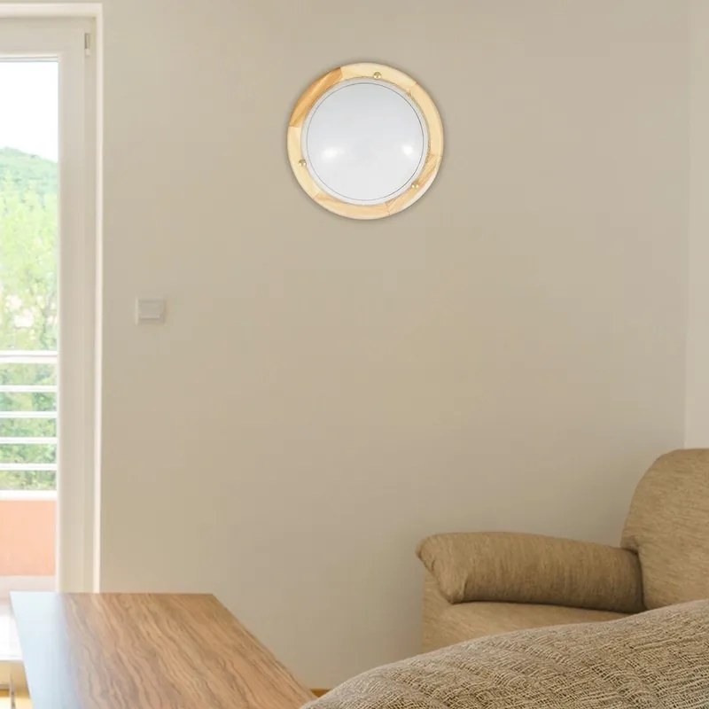Rabalux UFON prisadené svietidlo max. 2x60W | E27 | IP20 - svetlé drevo