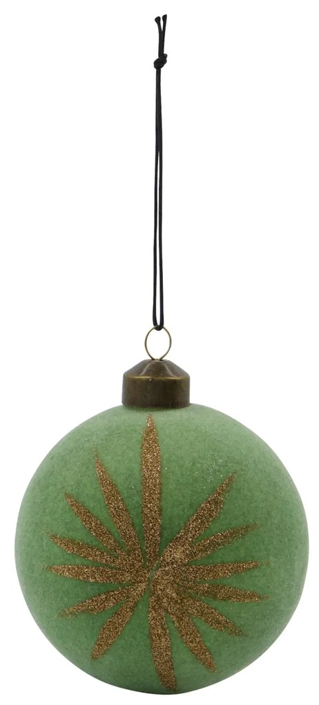 House Doctor Sklenené vianočné ozdoby Mint – set 4 ks