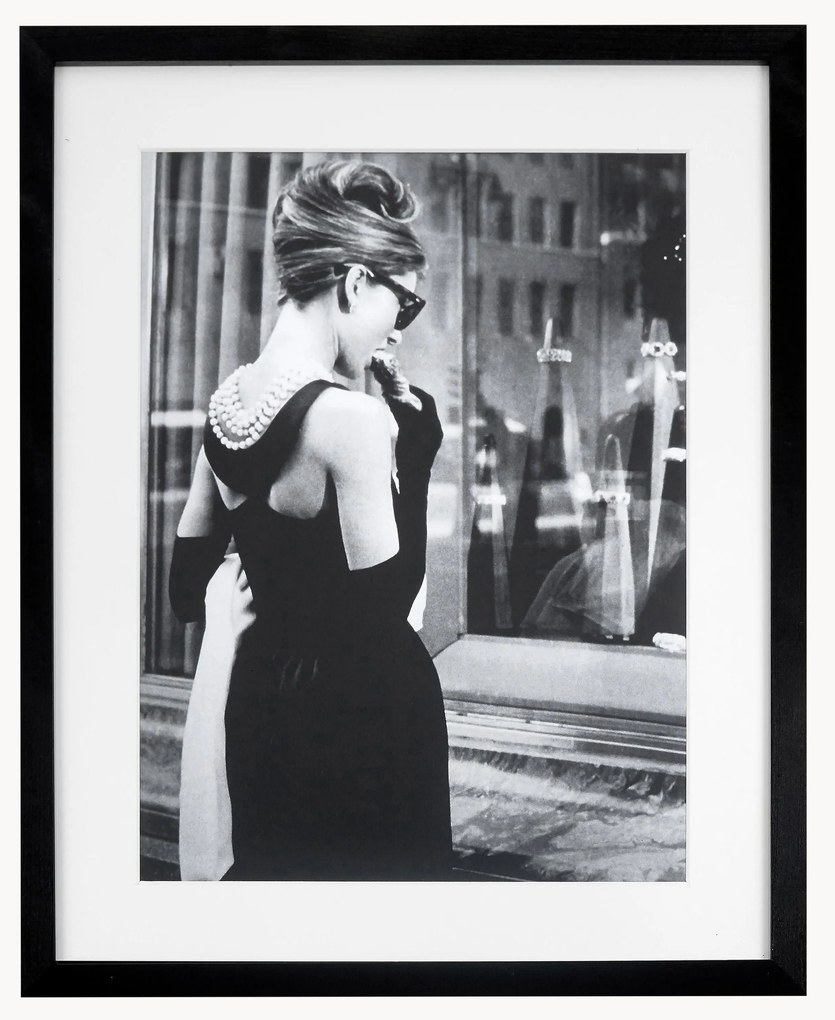 Nástenná dekorácia v ráme Breakfast at Tiffany's