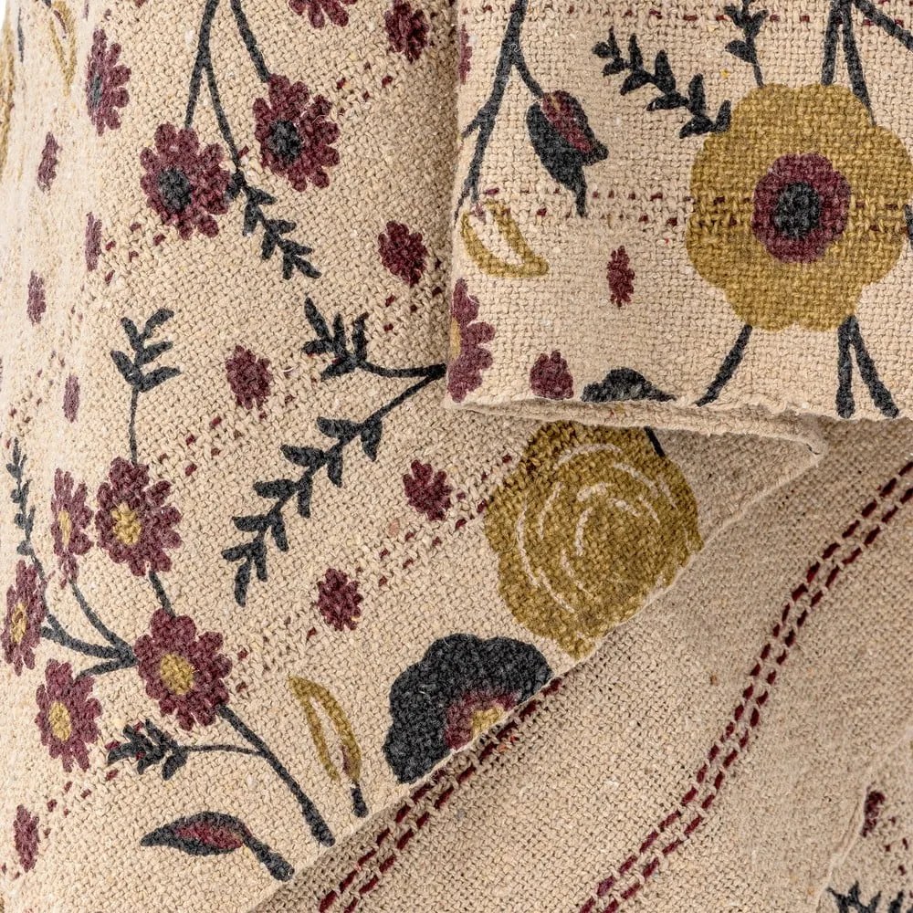 Hnedá deka z recyklovanej bavlny 130x160 cm Eydis – Bloomingville