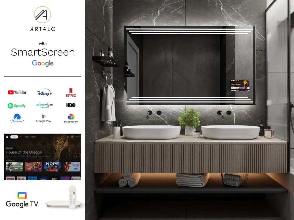 Zrkadlo do kúpeľne s LED osvetlením M17