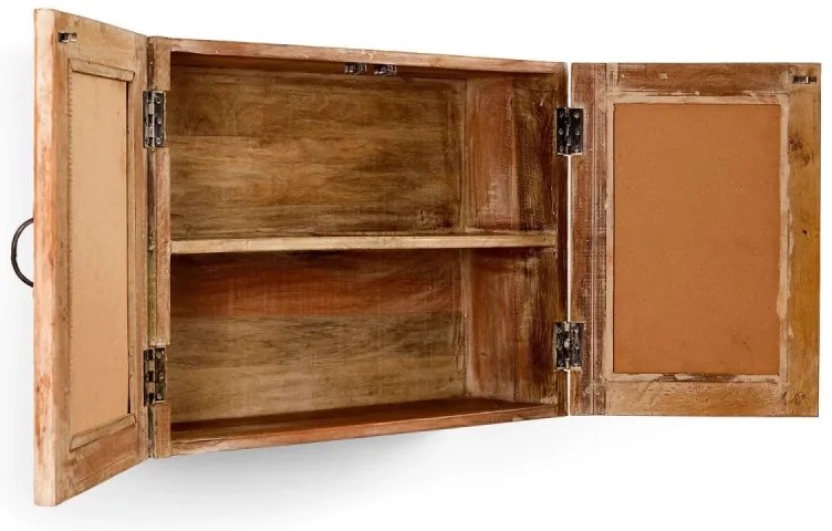 furniture-nabytek.cz - Masívna kúpeľňová zrkadlová skrinka Blue Lagoon z mangového dreva, lakovaná, farebná – 70×23×50 cm