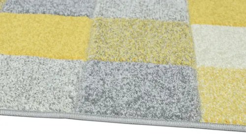 Koberce Breno Kusový koberec PORTLAND 1923/RT44, žltá, viacfarebná,80 x 140 cm