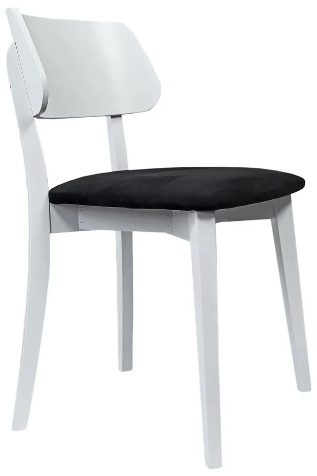 Jedálenská stolička EZRA biela/čierna
