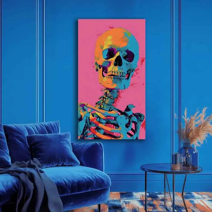 Obraz Neon Skeleton na plátne | Akrylové detaily