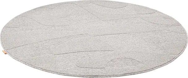 Koberec Agnella Morphic Botanica svetlosivý kruh