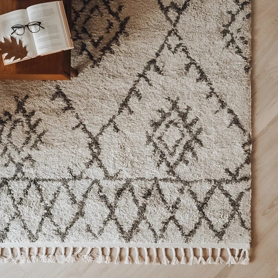 Koberec BERBER FEZ GO535, krémovo -hnedý, strapce, Shaggy