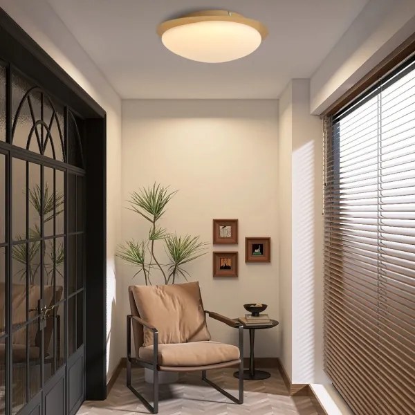 Brilagi - LED stropné svietidlo VISBY WOOD LED/18W/230V pr. 38 cm hnedá