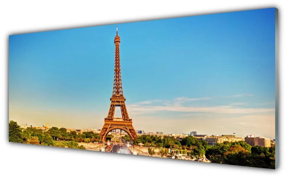 Obraz plexi Eiffelová veža paríž 125x50 cm