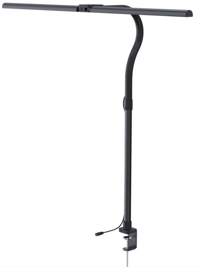 Stolná LED lampa ALVARO, svorka, diaľkový ovládač