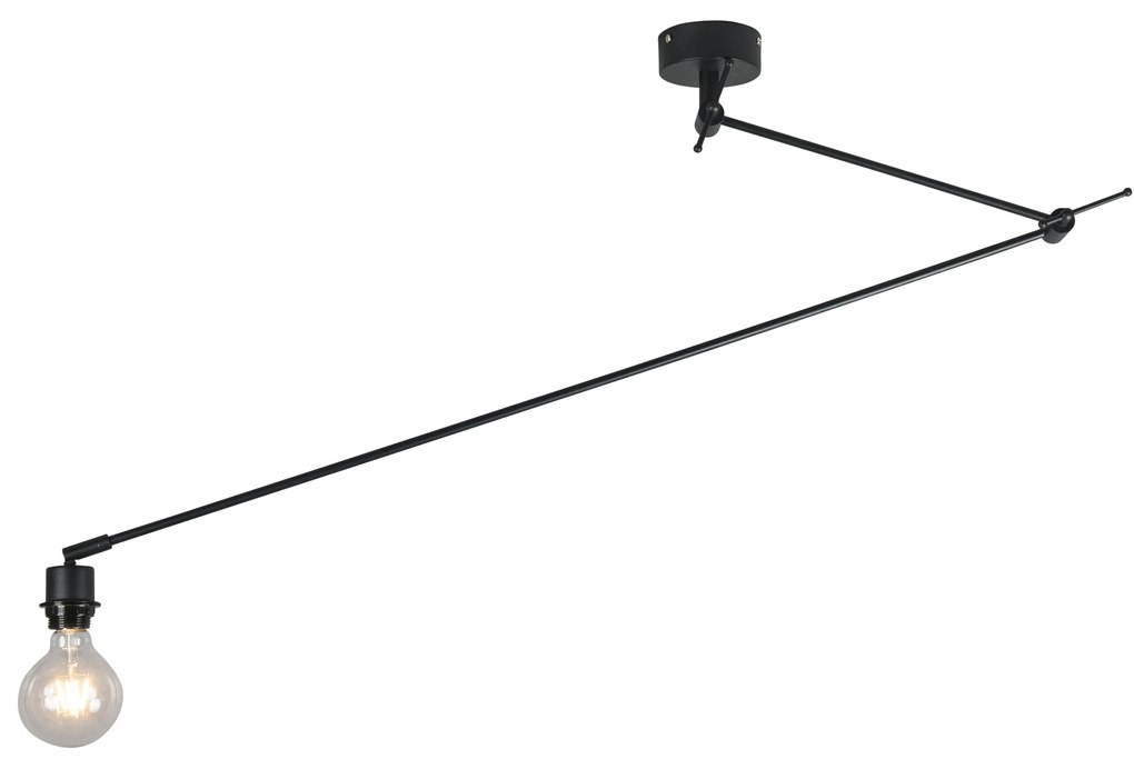 Moderná závesná lampa čierna bez tienidla - Blitz I.