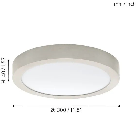 Eglo 32443 - LED stropné svietidlo FUEVA 1 LED/24W/230V