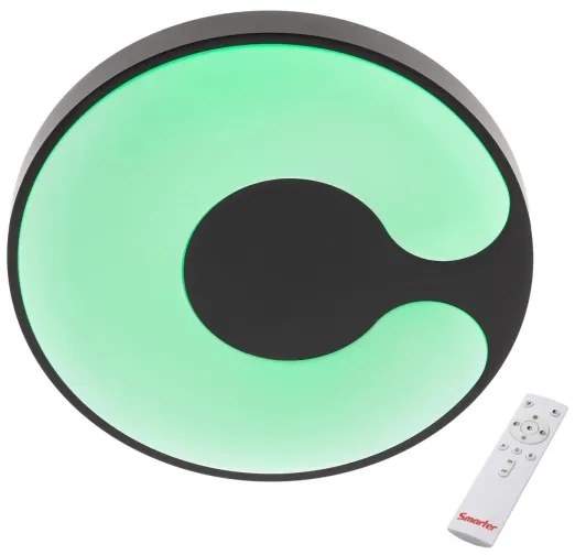 Redo 05-927 - LED RGBW stropné svietidlo BIGSI LED/48W/230V priemer 50 cm čierne + DO