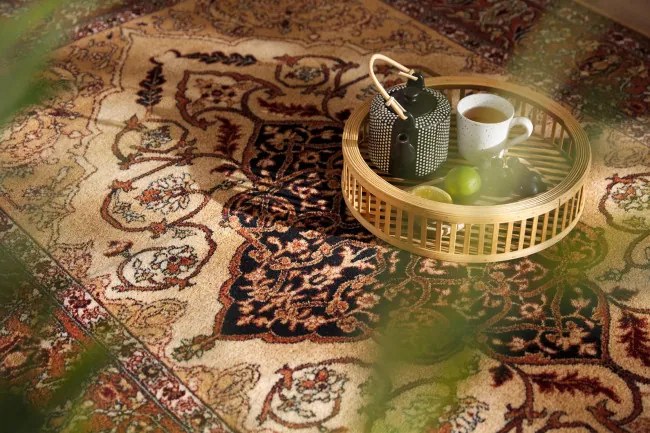 Koberec Agnella Isfahan Leyla jantárový