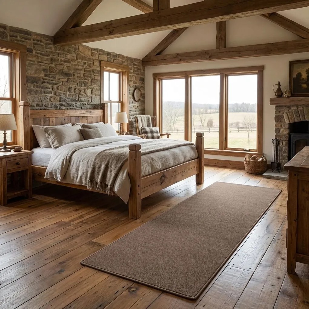 AladinWorld Expres, Behúň Royal Lux 40 hnedý, 100x200, hnedá, obývacia izba