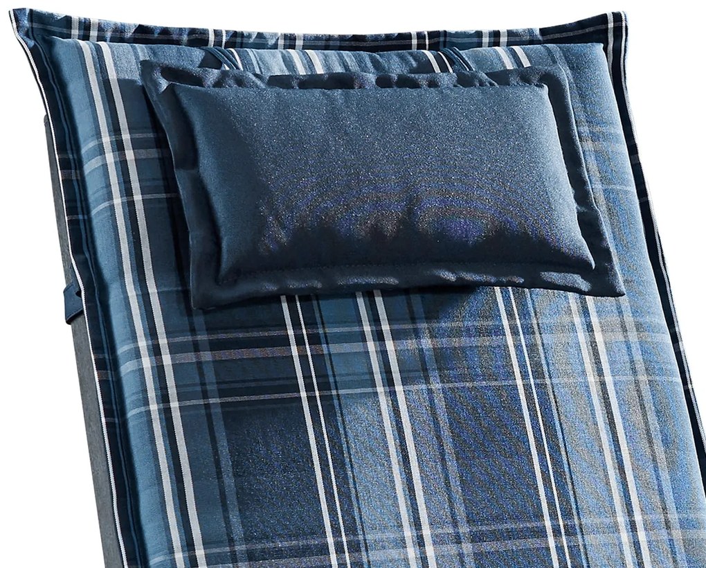 Donau, čalúnenie, čalúnenie na stoličku, vysoké operadlo, záhradná stolička, polyester, 50x120x6cm, 2 x podložka
