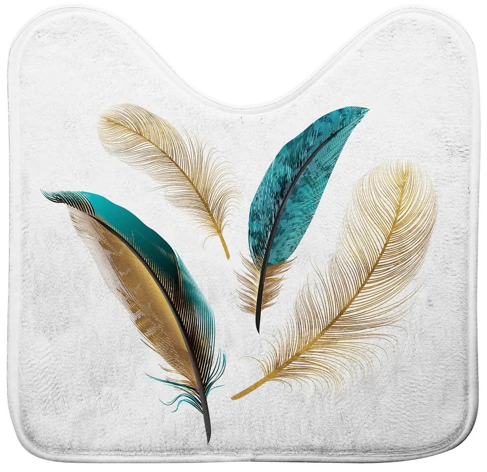 Biela WC kúpeľňová predložka 45x45 cm Plumiss – douceur d'intérieur