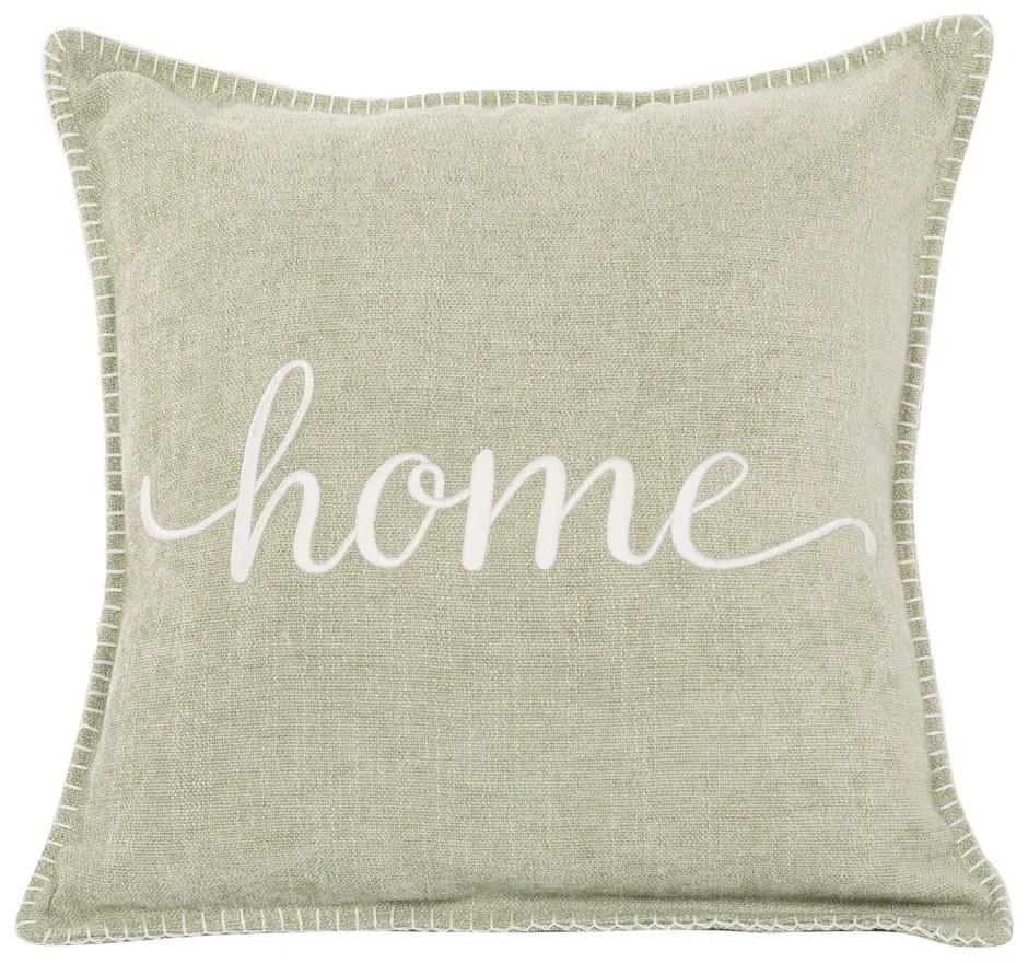 Zelený dekoratívny vankúš Tiseco Home Studio Damian W, 45 x 45 cm