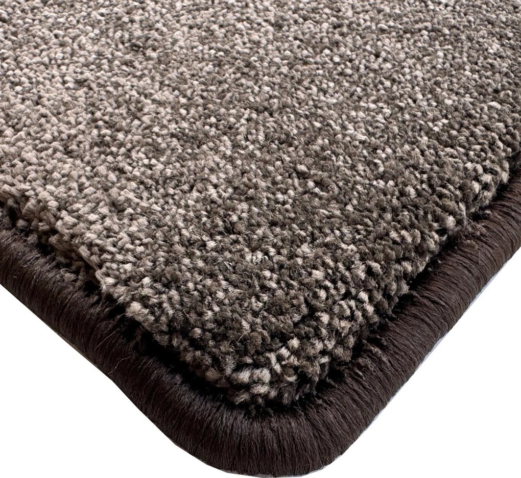 Vopi, Kusový koberec Laguna LUX čokoláda kruh, 100x100 (priemer) kruh, hnedá, obývacia izba