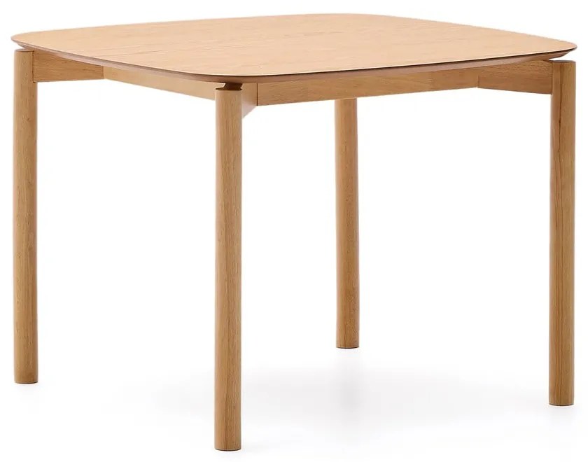 Jedálenský stôl v dekore jaseňa 100x100 cm Indara – Kave Home