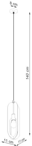 Sollux SL.1360 - Luster na lanku NICUS 1xE27/15W/230V biela