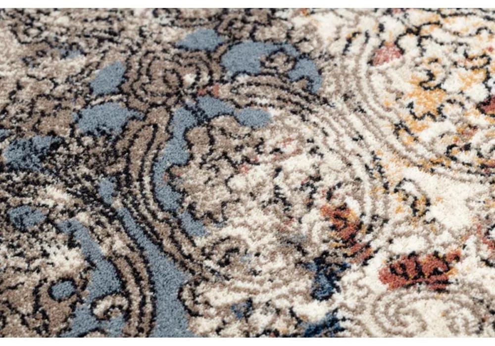 Vlnený kusový koberec Vintage béžovo modrý 200x300cm