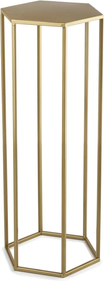 STOJAN NA KVETINÁČ HEXA 70X24X28 CM ZLATÁ