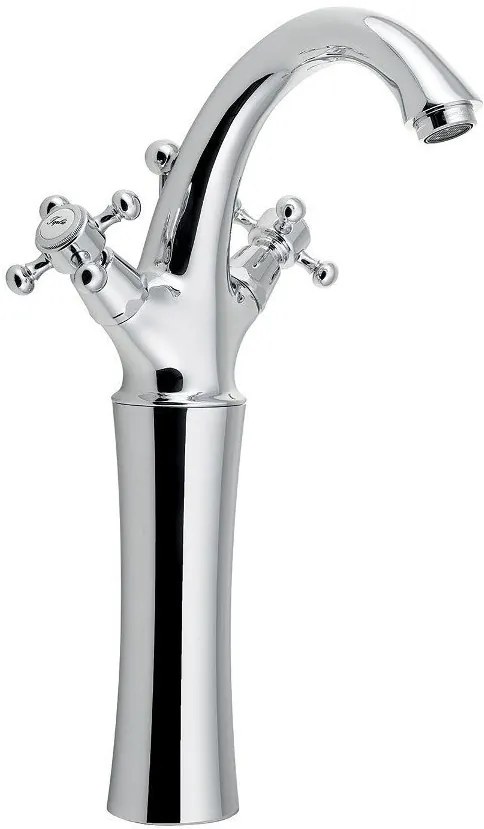 Reitano Rubinetteria Reitano Rubinetteria, ANTEA stojánkova umývadlová batéria vysoká s výpusťou, výška 300mm, chrómová, 3271L