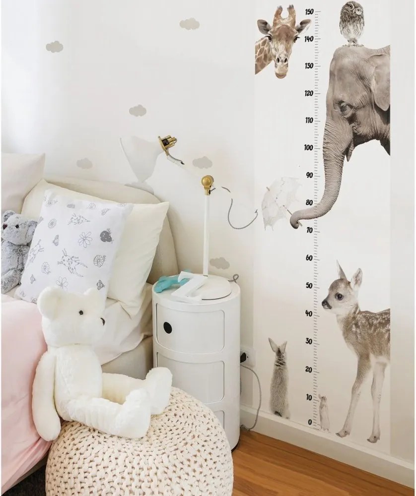 Samolepka do detskej izby rastový graf milujem zvieratá