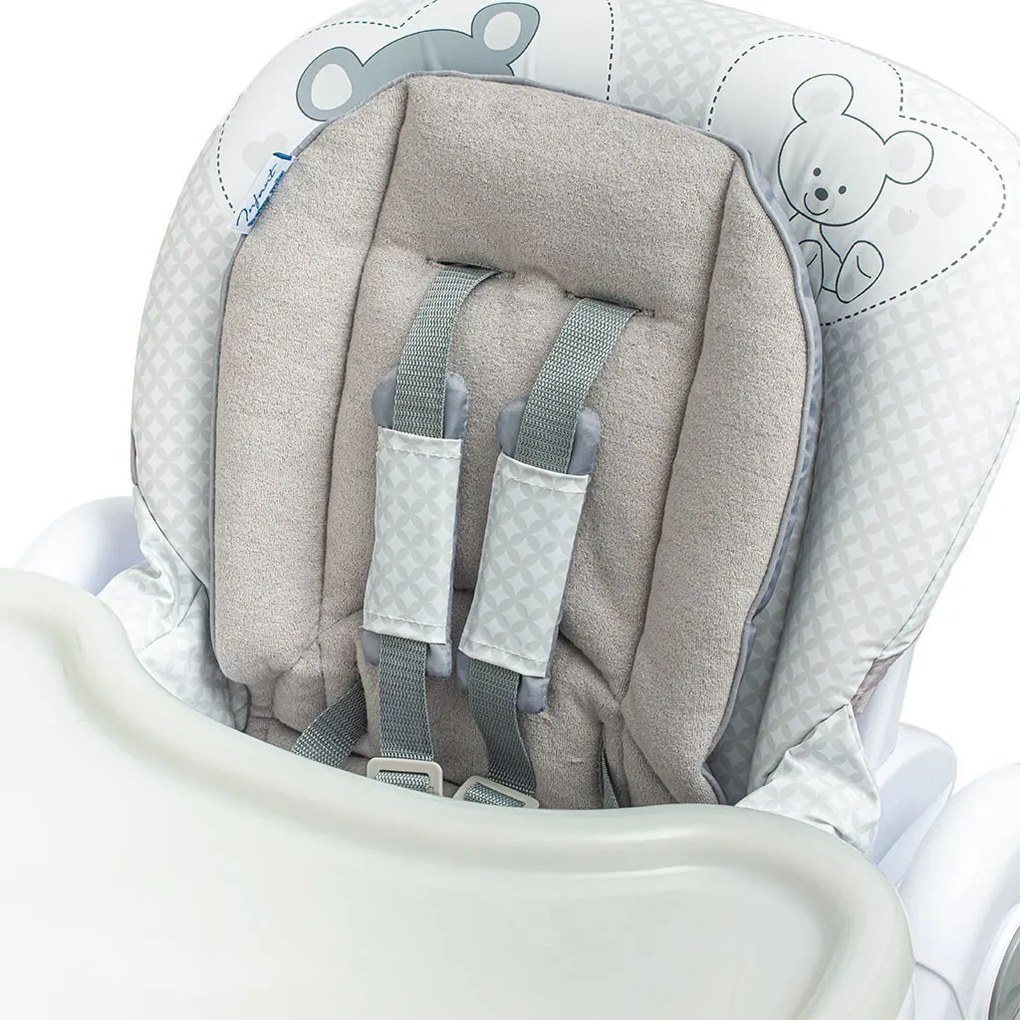 Detská vysoká stolička Baby Mix Infant, sivá