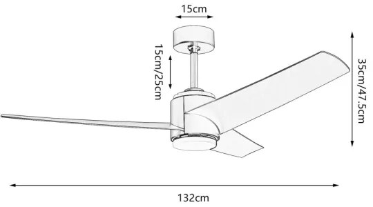 Immax NEO 07281L - LED+CCT stmievateľný stropný ventilátor BEAUTY 18W/230V Wi-Fi Tuya + diaľkové ovládanie