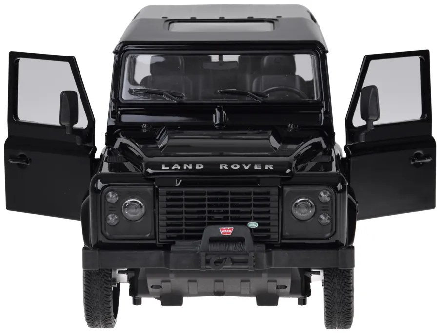 Auto na diaľkové ovládanie Rastar Land Rover Defender 1:14 so svetlami RC0712 Farba: čierna