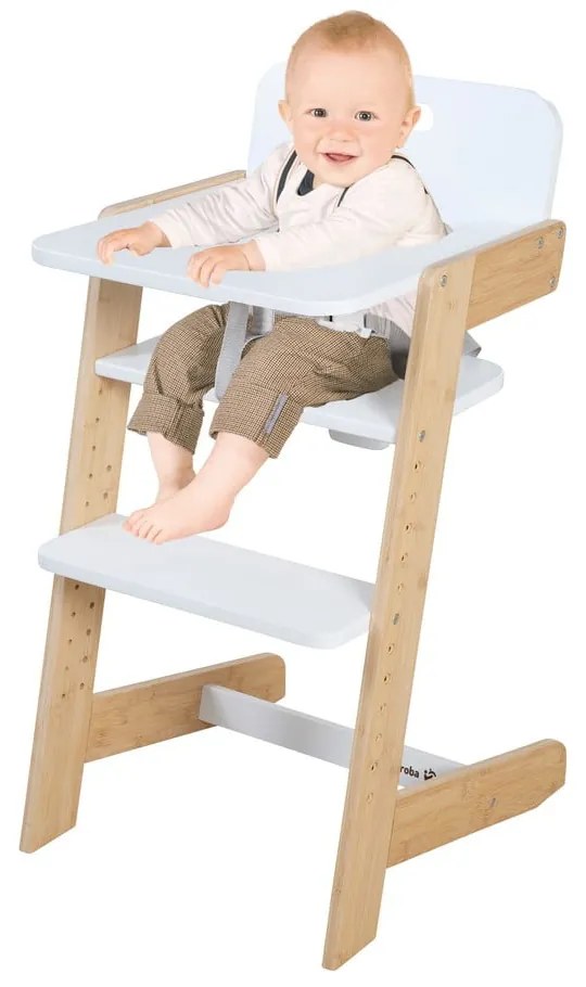 Biela jedálenská stolička Nature UP – Roba