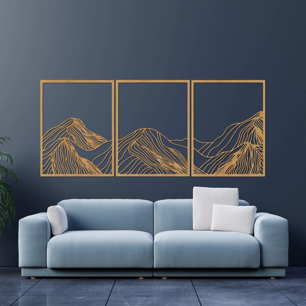 Hory elegantná drevená dekorácia | MAUTANIS: HDF - Javor 80 x 35 cm 4488-99795 HDF0478