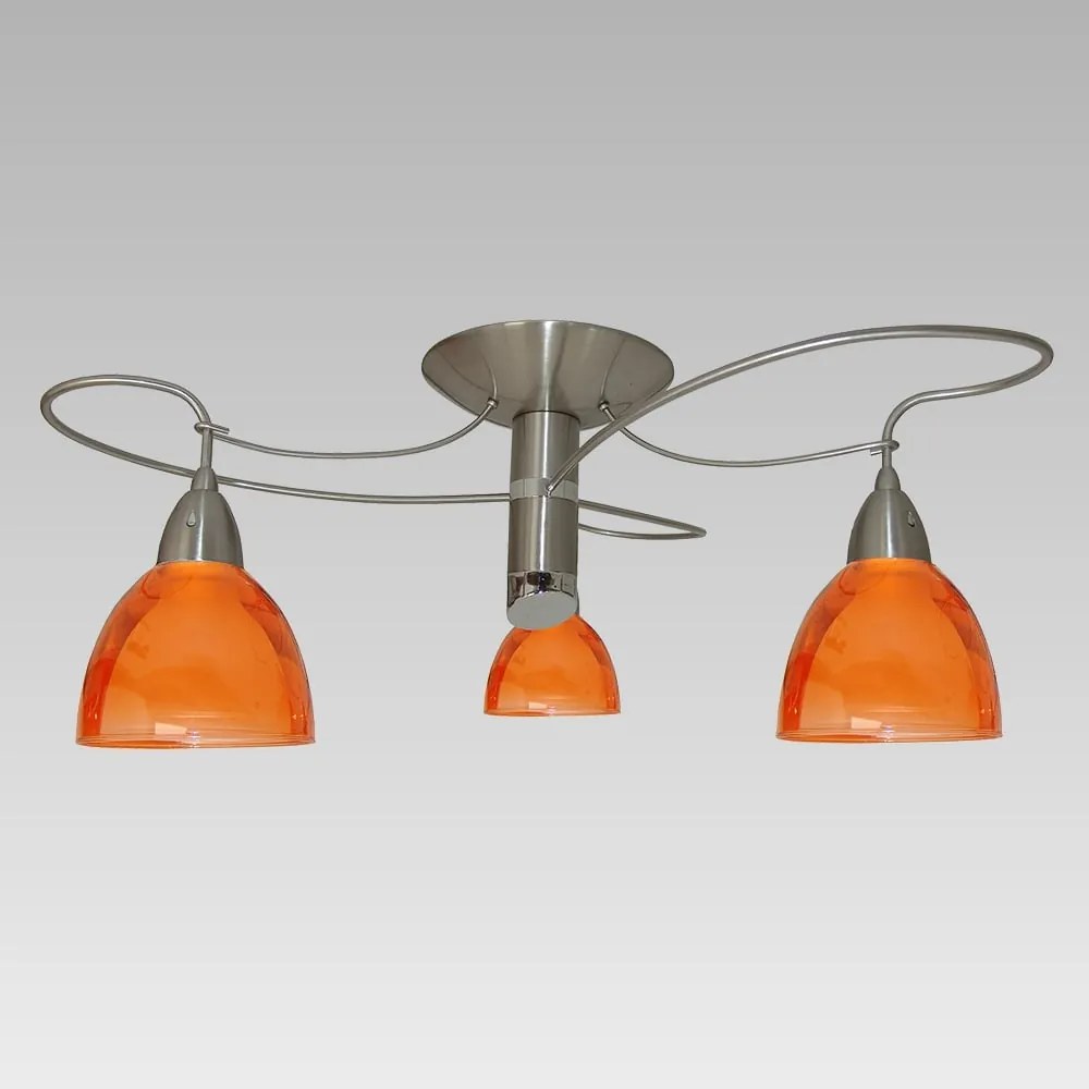 Moderné svietidlo PREZENT CARRAT oranžová / nikel 12039