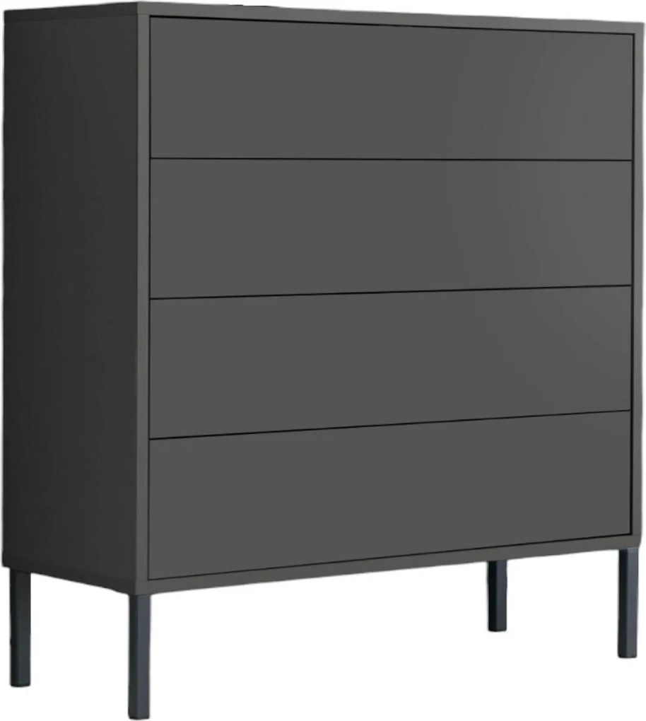 XXXLutz KOMODA, antracitová, 79/86/33 cm MID.YOU - Komody - 001067000402