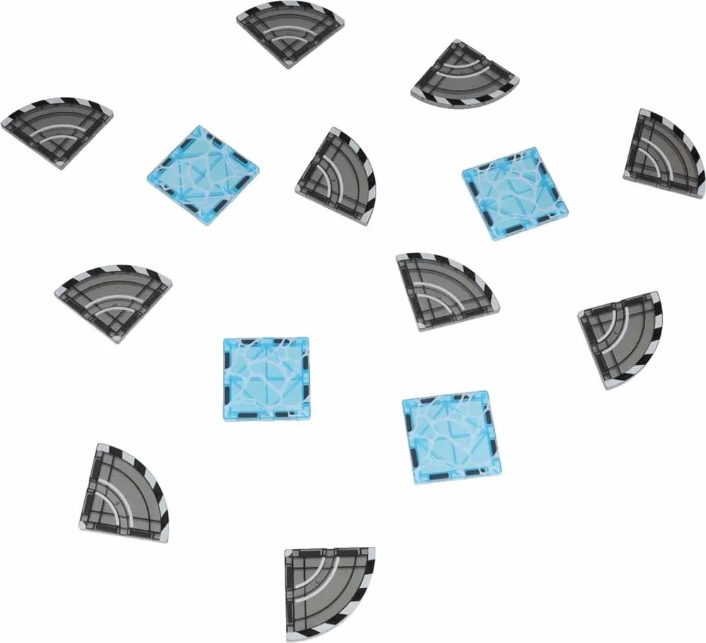 KIK Magnetické stavebnicové kocky 3D – mesto a autá, 91 dielov