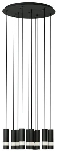 Eglo 39708 - LED Luster na lanku BERNABETA 10xGU10/4,6W/230V čierna