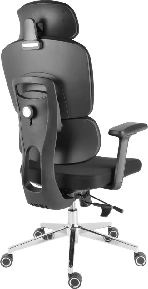 Kancelárska ergonomická stolička Neoseat ROBIN — látka, čierna, nosnosť 150 kg
