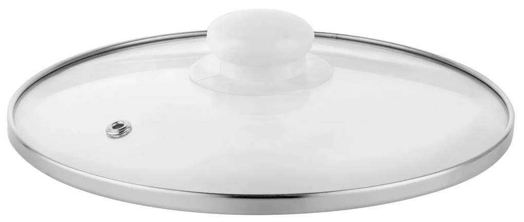 Emalia Pleszew Smaltovaný hrniec s pokrievkou Rubinka, 18 cm, 2,6 l, pr. 18 cm