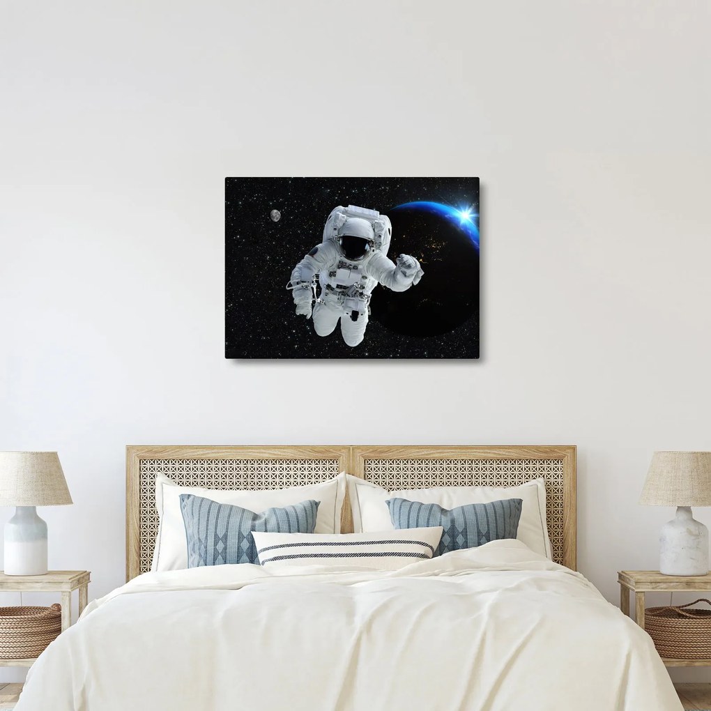 Obraz - Astronaut vo vesmíre (70x50 cm)