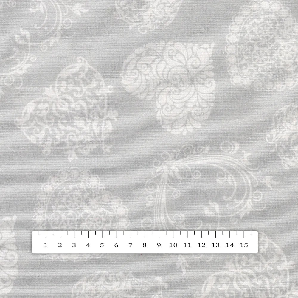 Biante Dekoračný obdĺžnikový obrus PML-071 Srdce s ornamentami na sivom 140x220 cm