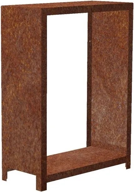 Stora Záhradný drevník 120 x 80 x 40 cm, corten CORGARDEN 1037
