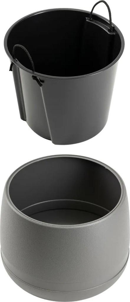 Květináč LUNA Vase 42 cm antracitový