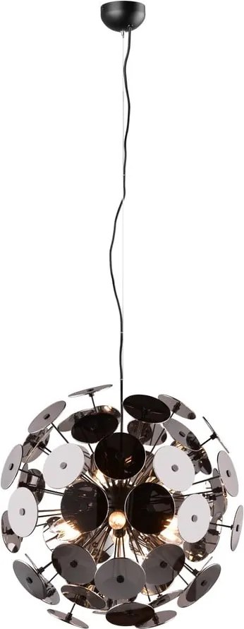 Matne čierne závesné svietidlo Discalgo – Trio